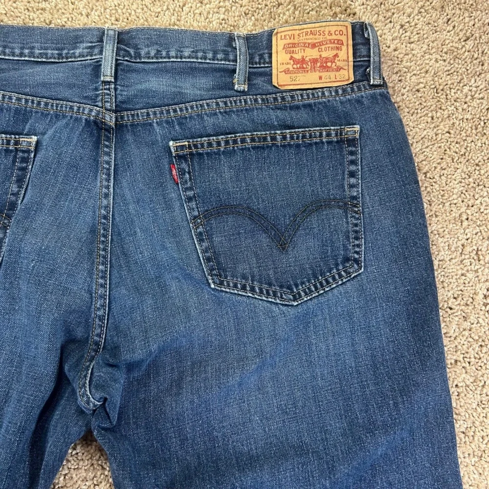 Levis 527 Boot Cut Jeans Men 44x32 100% Cotton Boot Cut Denim Pants
